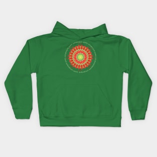 Happy Saturnalia Mandala Kids Hoodie